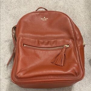 Kate Spade Cognac Leather Backpack